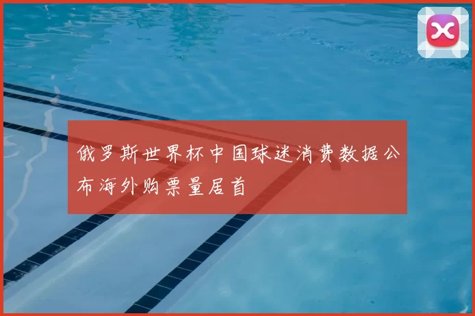 俄罗斯世界杯中国球迷消费数据公布海外购票量居首
